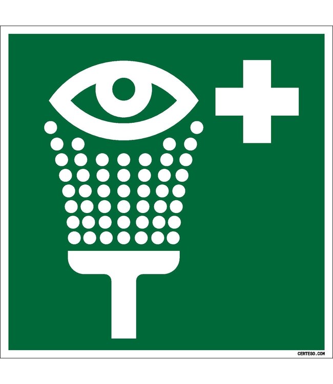 Picto Promo Pictogramme rinçage des yeux - plastique