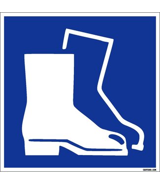 Pictogram veiligheidsschoenen verplicht