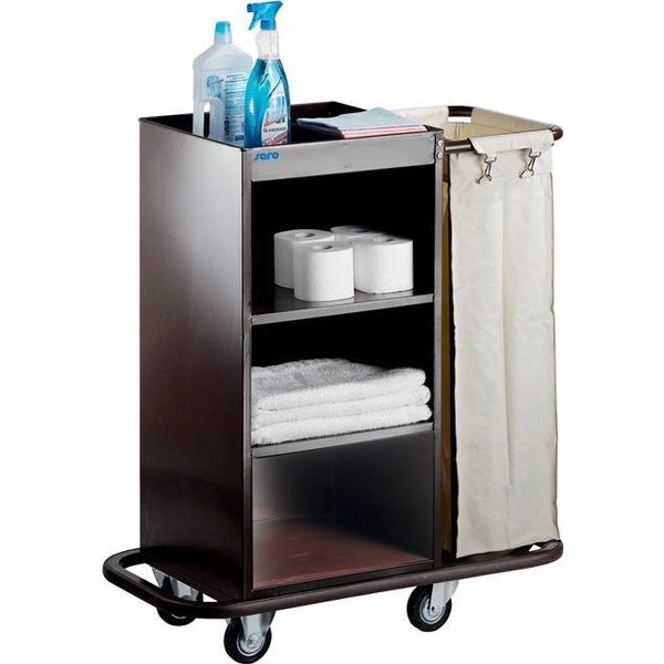 Saro Roomservice Trolley met waszak | (b)92x(d)45x(h)112 cm.