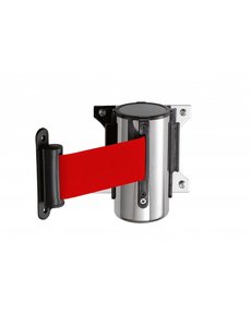Saro Muursysteem voor afzetpaal rood band | 2 meter | Model PW 2 R