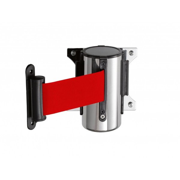 Saro Muursysteem voor afzetpaal rood band | 2 meter | Model PW 2 R