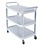 Rubbermaid Serveerwagen met 3 bladen | Kunststof | (h)96x(b)103x(d)51 cm