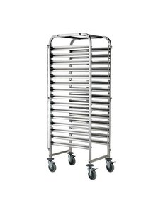 EMGA Regaalwagen met 15 etages voor 60x40 cm | 174Hx47x62cm.