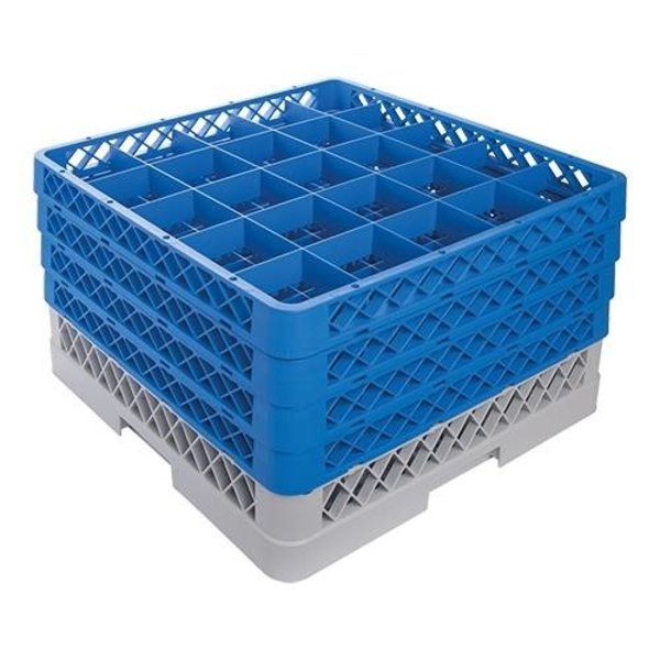 CaterRacks CaterRacks Glazenkorf 25 Vaks | Vakgrootte Ø9 cm. Max Hoogte  cm. | 50x50xH26 cm. | CR25-4Z