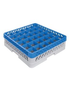 CaterRacks Voetglazenkorf 36 vakken en 1 Opzetrand | Max Ø7,4cm x Max H12cm | CR 36-1Z