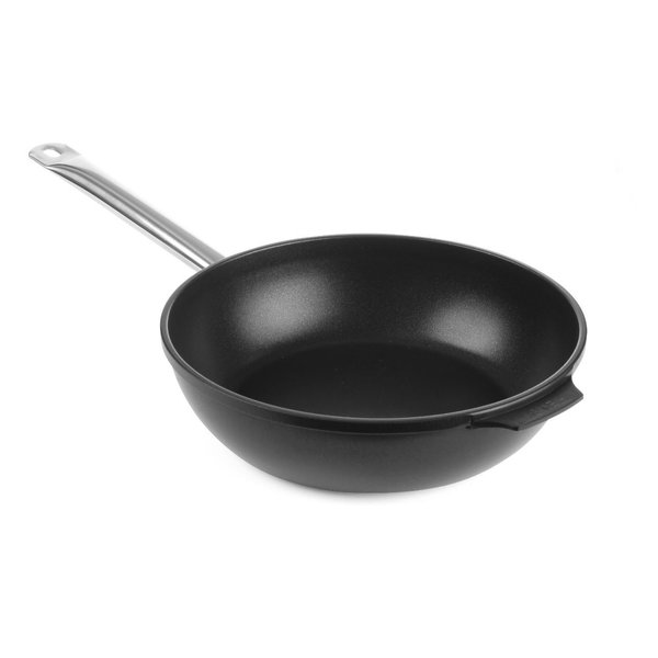 Hendi Hapjespan met Lange Handgreep Ø280xH50mm. | Gietaluminium | Alle Warmtebronnen