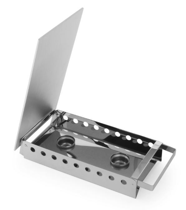 Hendi Hendi Schotelwarmer 2-pits met handgrepen | RVS | 33x18x(H)H6,5cm, foto 3 van 3