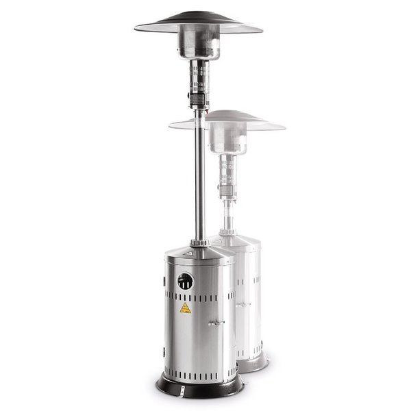 Bartscher Terrasverwarmer inschuifbaar RVS | Propaan en butaangas |  Hoogte 160 - 220 cm.