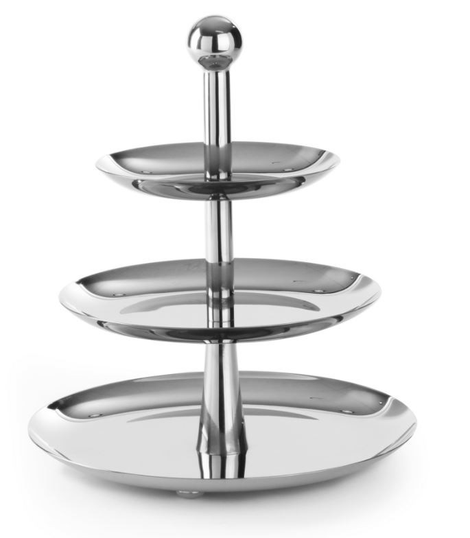 Hendi Etagère met 3 Plateaus | Ø268x(h)320 mm.