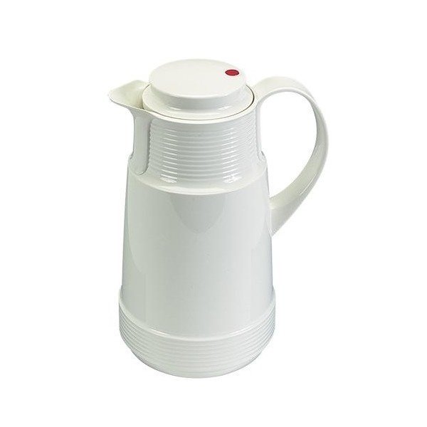 Rotpunkt Isoleerkan kunststof met glazen binnenpot 1 liter wit