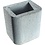 Buschbeck Buschbeck Opzetstuk schoorsteen grijs beton | 34x34cm