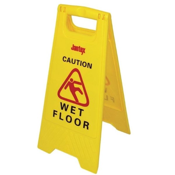 Jantex Waarschuwingsbord | " Wet Floor " | Hoogte 64 cm.