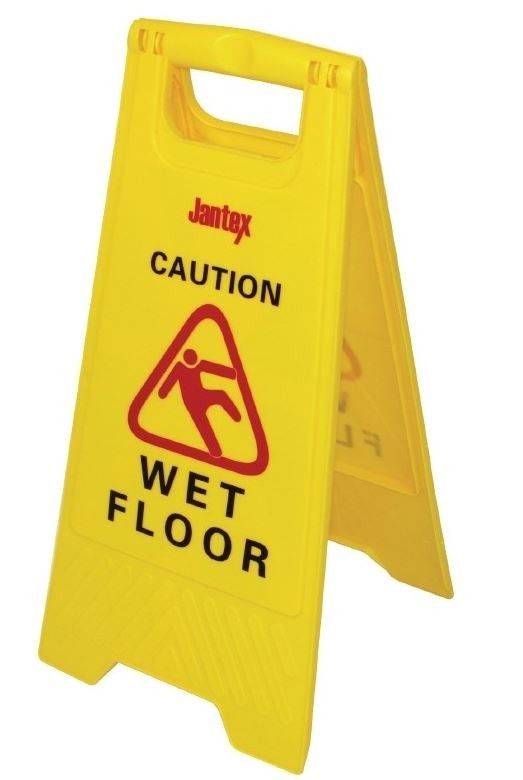Jantex Waarschuwingsbord | " Wet Floor " | Hoogte 64 cm.