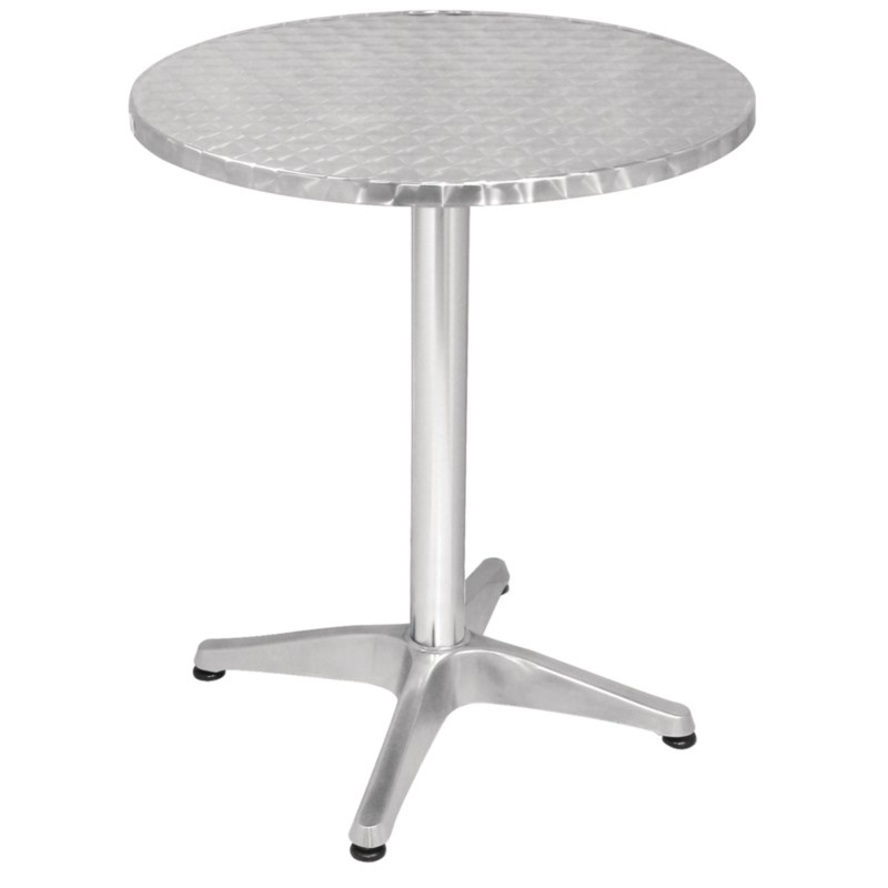 Bolero Bistrotafel met RVS blad | Ø60xH72 cm.