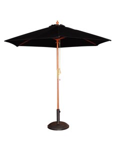 Bolero Parasol rond Ø2.5 meter zwart | Hoogte 2.5 meter