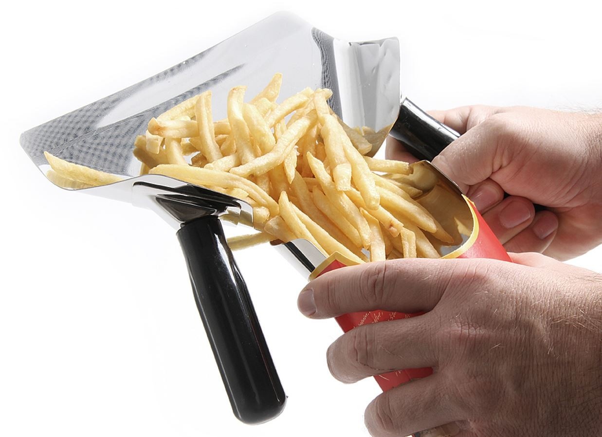 Hendi Fritesschep met 2 Handgrepen | 230x220 mm.