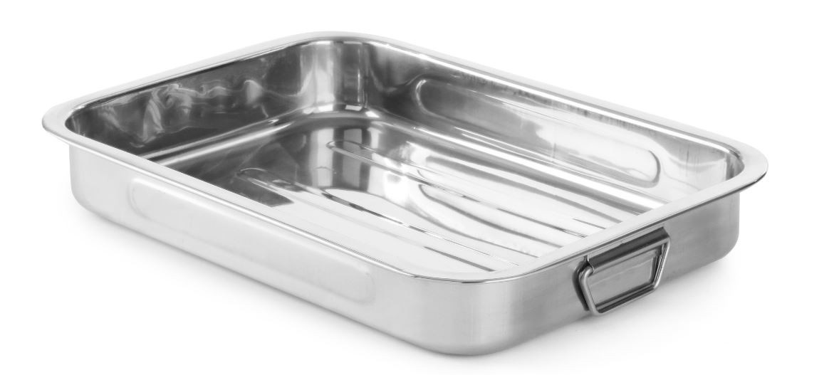 Hendi Braadslede met handgrepen RVS | 430x310xH60mm