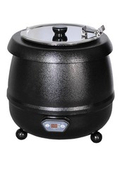 Soepketel - zwart - 5,7 liter | CaterChef 680110
