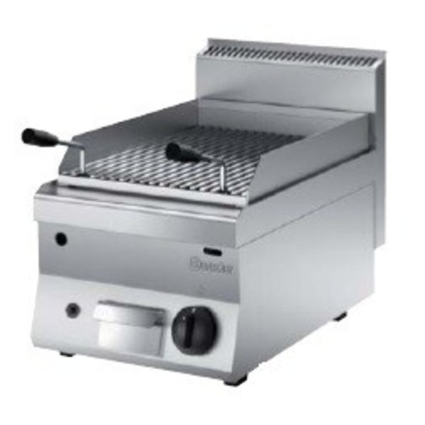 Bartscher Aardgas Lavasteen Grill | 7kW  Gas | 400x650xH295 mm.