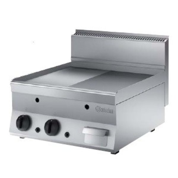 Bartscher Grillplaat op Gas | Glad/Geribd Plaat | 10kW Gas | B60xD65xH29.5 cm.