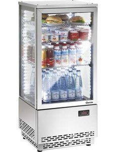 Bartscher Koelvitrine Mini Wit | 78 Liter | 2 °C tot 12 °C | B435 x D385 x H960 mm