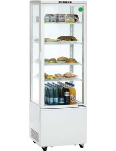 Bartscher Koelvitrine met 4 roosters 235 Liter | 520 x 485 x H1.700 mm.