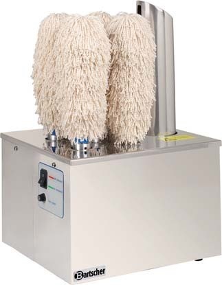 Bartscher Glazenpoleermachine met 5 roterende rollen en heteluchtventilator | 1100Watt
