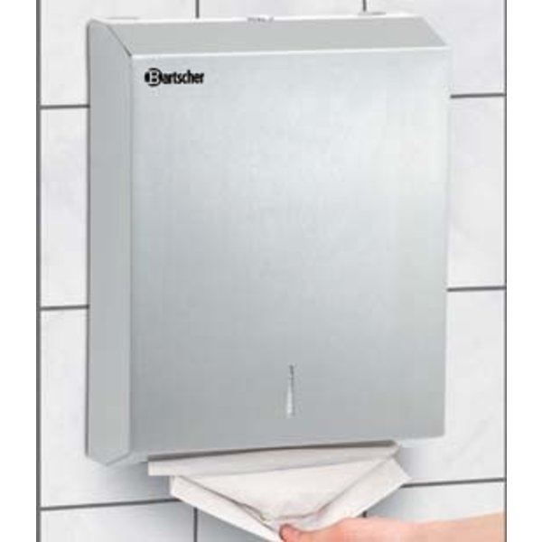 Bartscher Handdoekdispenser voor Wandmontage RVS | B285xD100xH370 mm