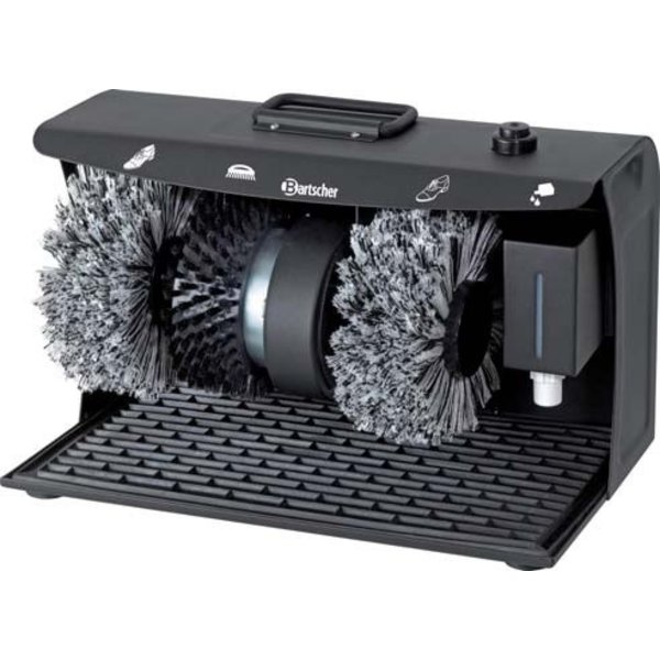 Bartscher Schoenpoetsmachine met 3 Geruisloos Lopende Rotatieborstels | 230V