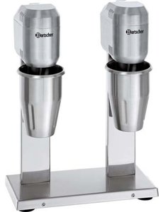 Bartscher Drankenmixer Dubbel Mixen en Shaken | 2x 700 ml. | 800Watt | B 330 x D 195 x H 480 mm