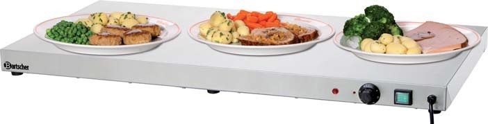 Bartscher Warmhoudplaat voor GN1/1 | 600Watt | 35 °C tot 95 °C
