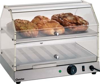 Warmhoud showvitrine, 2 niveaus