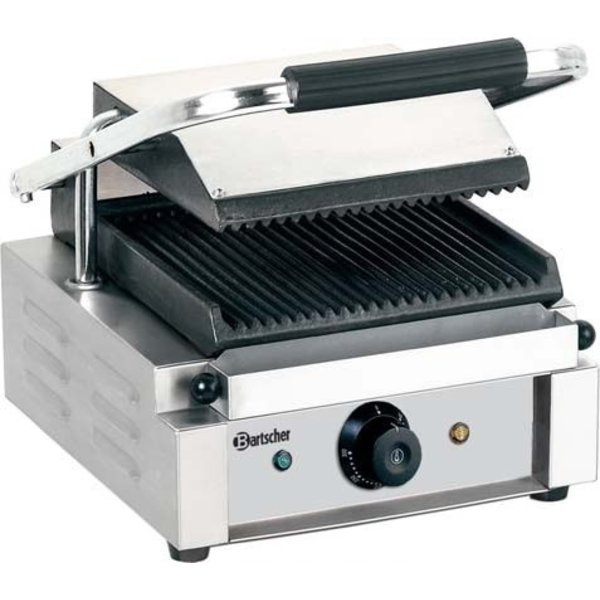 Bartscher Contactgrill | Geribd / Geribd | 1.8kW |  290x395xH210 mm.