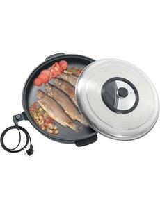 Bartscher Partypan met RVS deksel | Binnenpan Ø515xH50mm. | 1600Watt