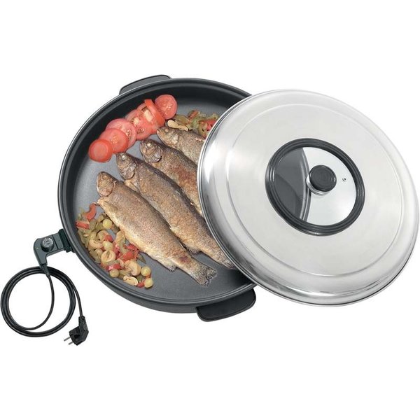 Bartscher Bartscher Partypan met RVS deksel | Binnenpan Ø515xH50mm. | 1600Watt