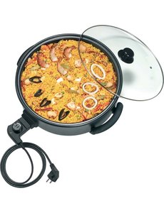 Bartscher Partypan met glazen deksel  | Binnenpan Ø380xH80mm | 1500Watt