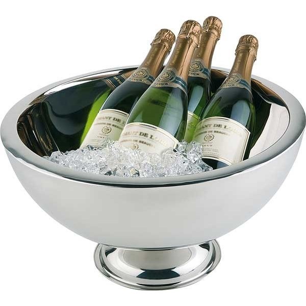 APS APS Champagne bowl wijnkoeler dubbelwandig RVS | 10,5 Liter | Ø44xH24cm