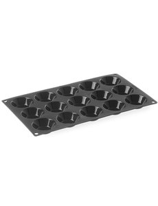 Hendi Siliconen Bakvorm ''Tartelle'' | 15 Mallen |  Ø50x(H)17 mm