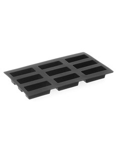 Hendi Siliconen bakvorm ''Mini cake'' | 9 Mallen |  80x30x(H)33 mm