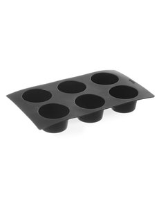 Hendi Siliconen Bakvorm voor 6 Muffins | Holtes Ø7 x 4 cm. diep