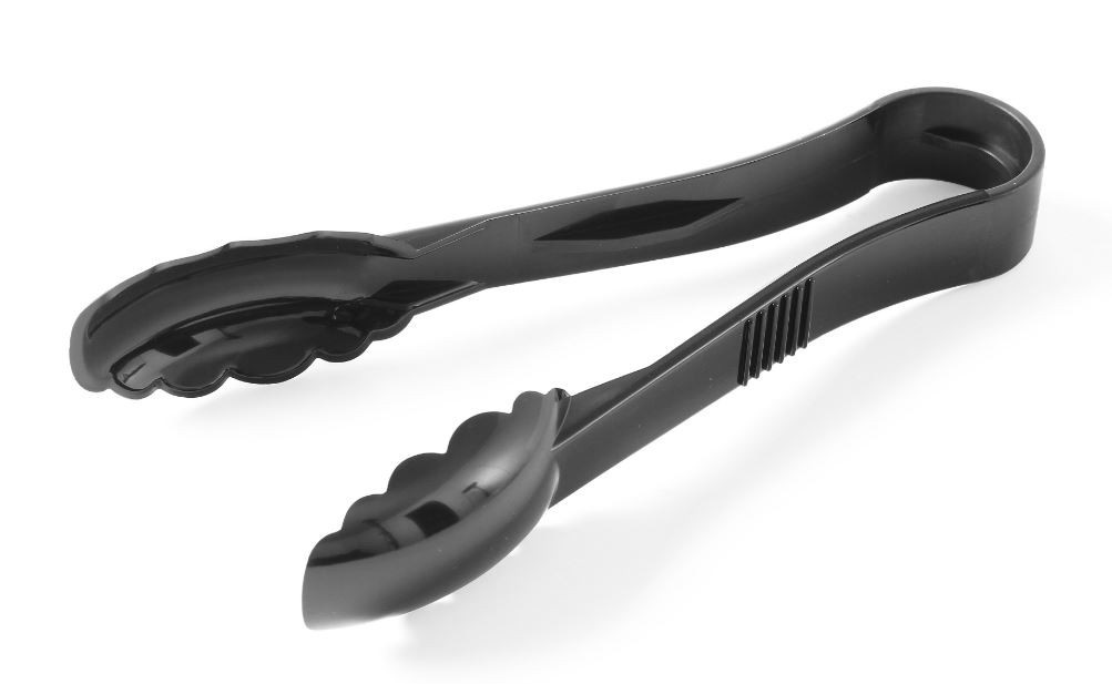 Hendi Serveertang zwart polycarbonaat | Lengte 230 mm.