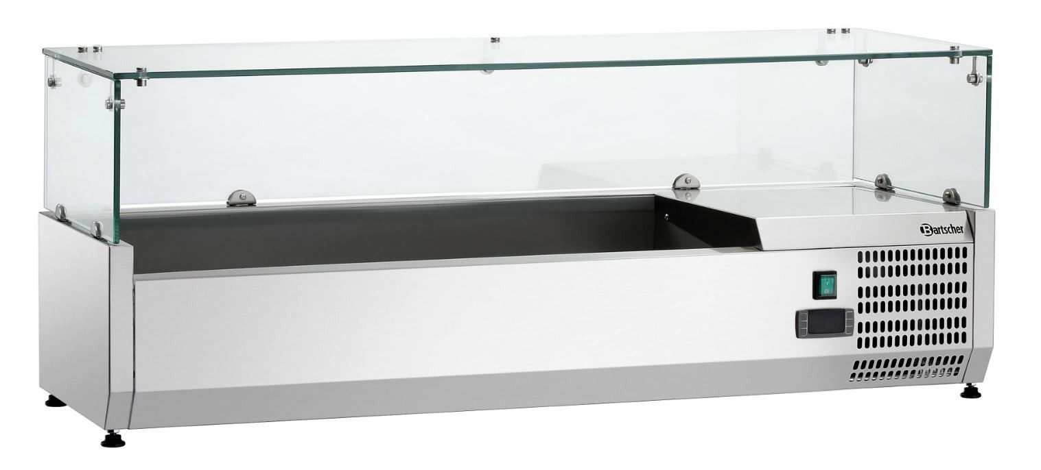 Bartscher Opzetkoelvitrine voor 3x1/3GN+1x1/2GN | 1200 mm., foto 2 van 2