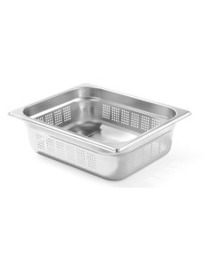 Hendi Profi Line gastronormbak geperforeerd GN1/2 | 325x265 - 100mm diep