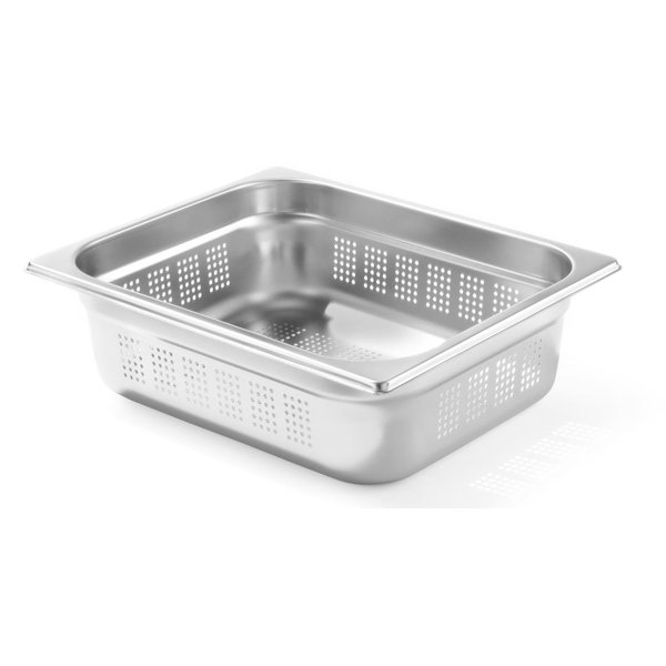 Hendi Profi Line gastronormbak geperforeerd GN1/2 | 325x265 - 100mm diep