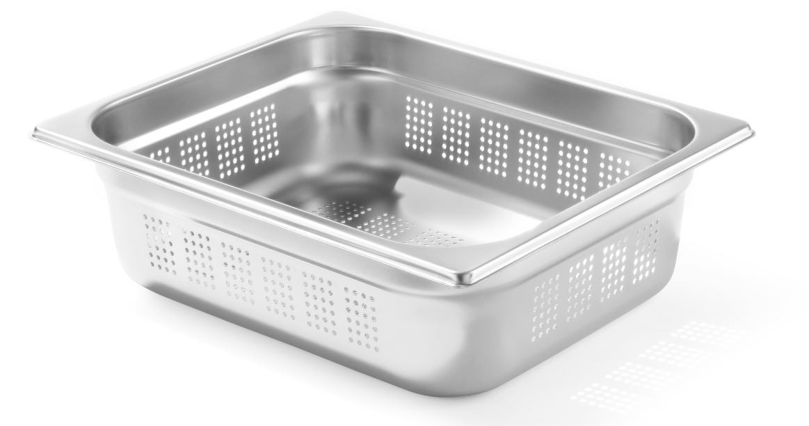 Hendi Profi Line gastronormbak geperforeerd GN1/2 | 325x265 - 100mm diep