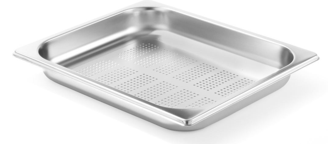 Hendi Profi Line gastronormbak geperforeerd GN1/2 | 325x265 - 40mm diep