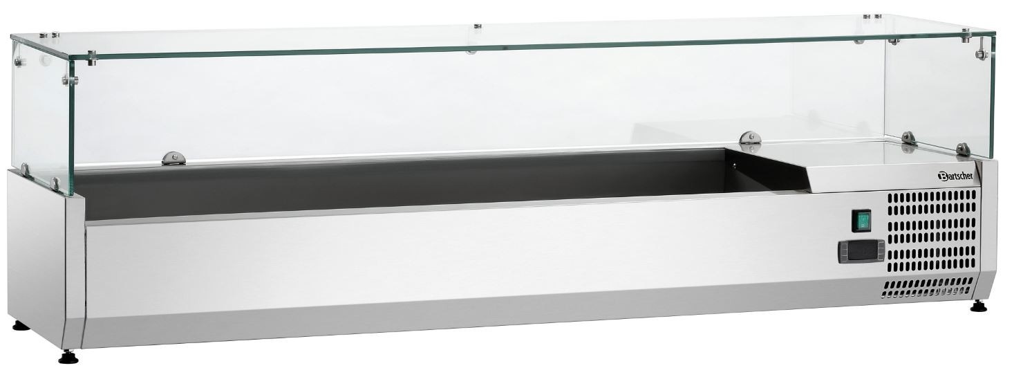 Bartscher Opzetkoelvitrine voor 5x1/3+1x1/2GN | 1500 mm., foto 2 van 3