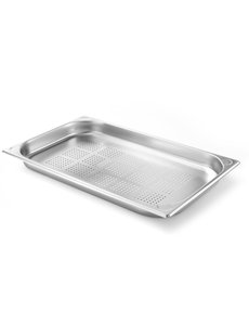 Hendi Kitchen Line gastronormbak geperforeerd GN1/1 RVS | 530x325 - diep 40 mm.