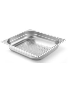 Hendi Gastronormbak Geperforeerd 1/2 - 65mm - Kitchen Line  RVS | 325x265mm.