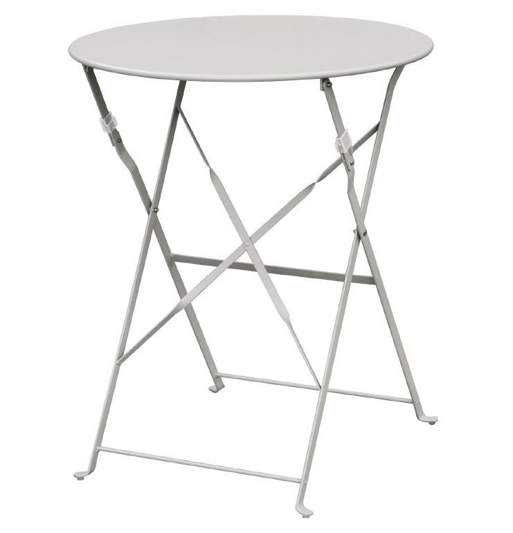 Bolero Ronde Stalen Opklapbare Tafel | Grijs | Ø59,5cm